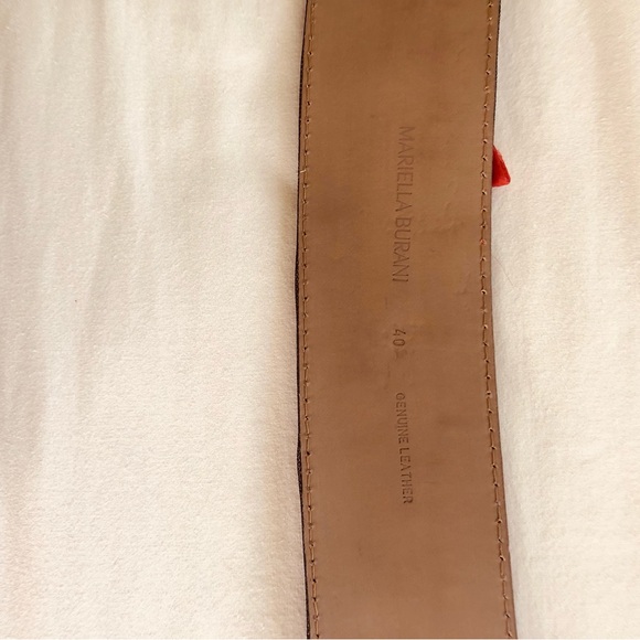 Vintage Mariella Burani Belt rose embroidered main image 10